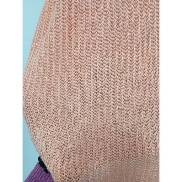 Eileen Fisher Womens Linen Sweater Small Peach Quite Luxury Timeless Minimalist - Picture 4 of 8